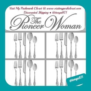 🦋 New Pioneer Woman Mazie 20-Piece Flatware Set